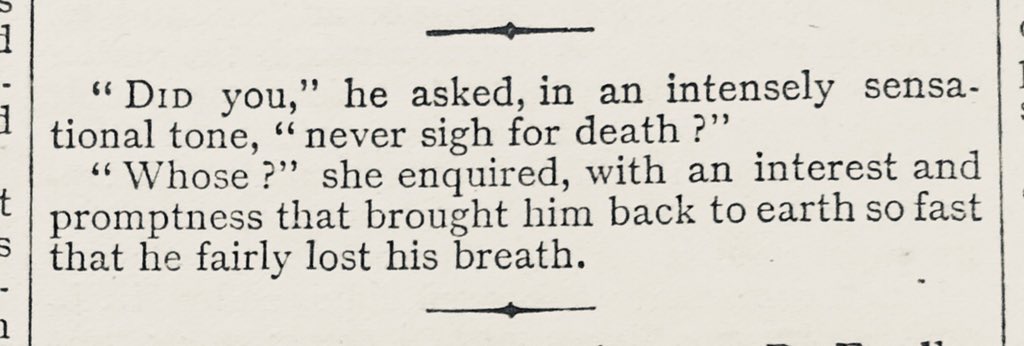 This guy definitely had it coming. What manner of wooing is that?!- Answers (1891)