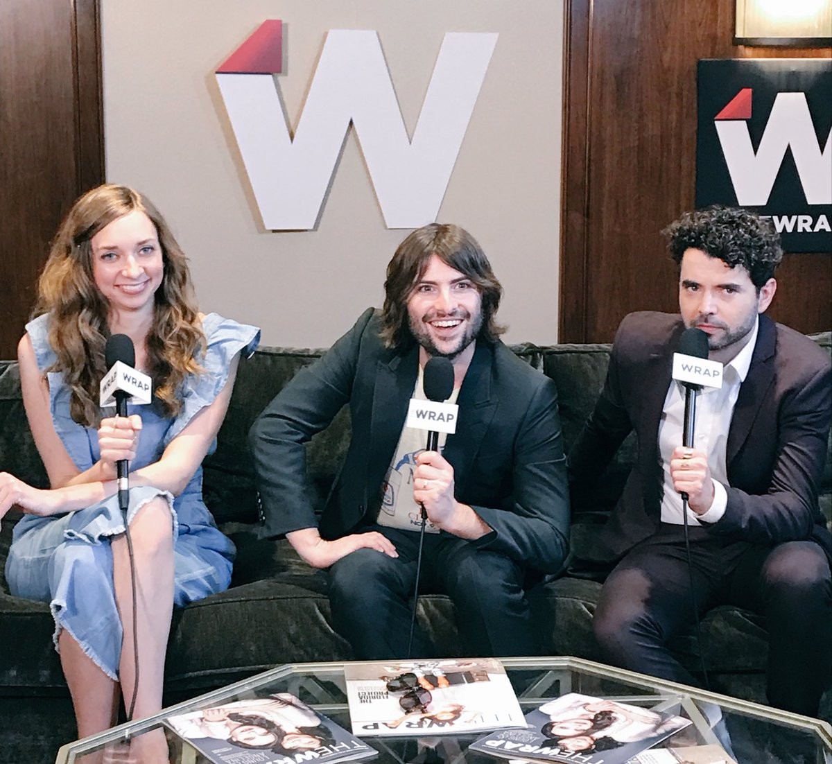 TheWrap's tweet photo. .@unicornthefilm director @rcschwartzman and stars @nickrutherford & @laurenlapkus are all smiles at #SXSW. π¦ #TheUnicorn #WrapSXSW https://t.co/2YCzLjfoUV