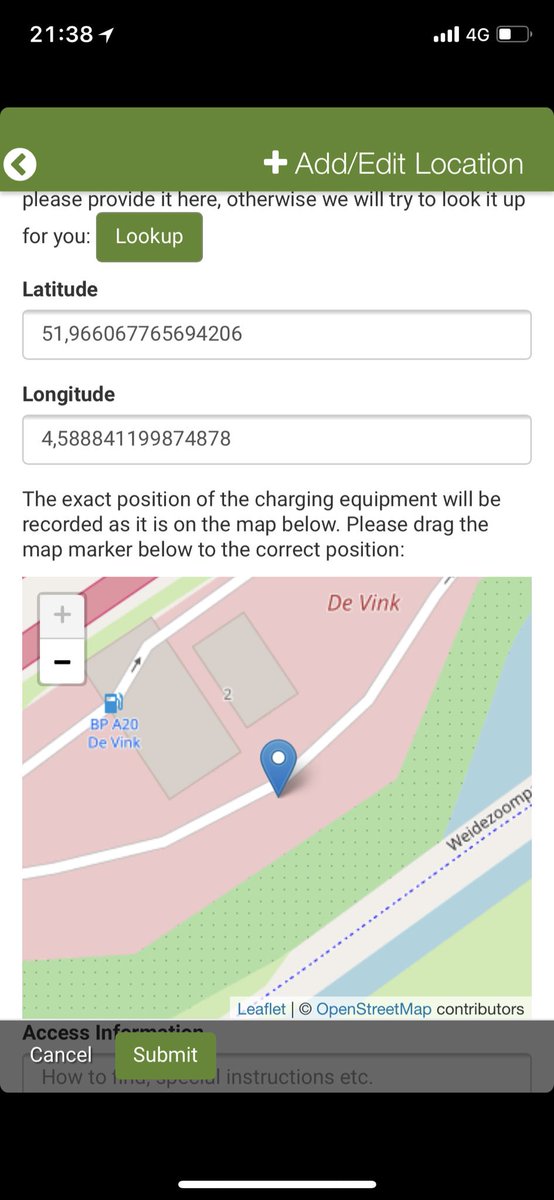 My_Leaf's tweet photo. Adjusted some quickcharge locations in apps @Chargemap @open_charge_map , @plugshare was ok. #devink @Fastned #nlcharge https://t.co/IljRxSQfPY