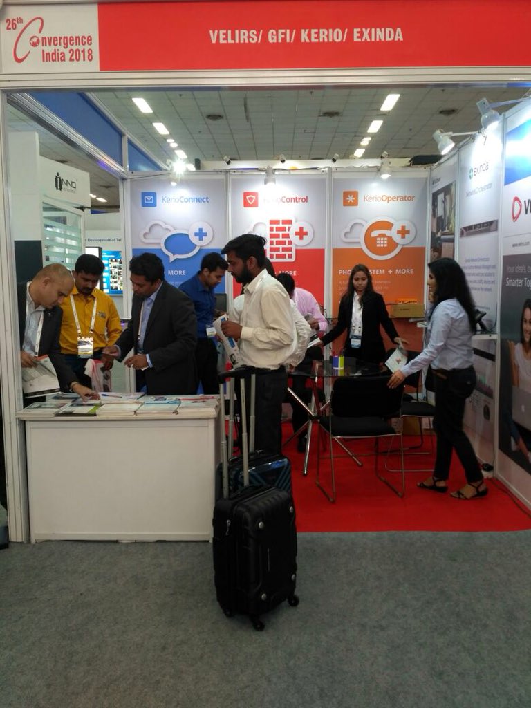 velirsone's tweet photo. Successful event of showcasing #GFI #Kerio #Exinda products and introducing New #Kerio Hardware Appliances at Convergence India 2018.

@GFISoftware @keriotech @exinda https://t.co/4mscYMGZqt