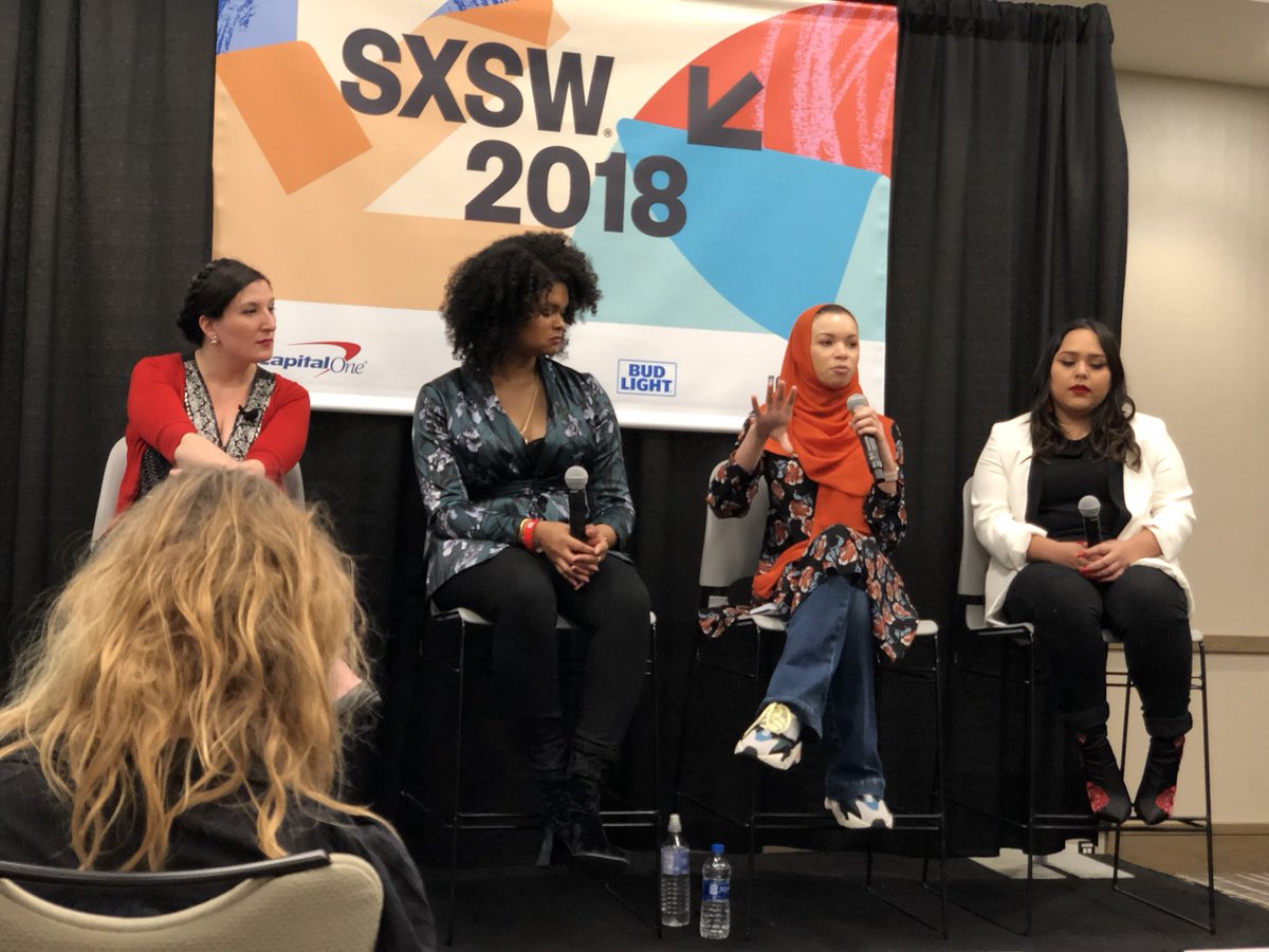 MackyAlston's tweet photo. #SXSW @BlairImani: trashing online activism is ableist @sadieeehdz: it’s classist & racist @RaquelWillis_: and it’s naive. Wake up-it’s the 21st century @EqualityforHER @AdvocatesTweets @LuxAlptraum @fusiontv @TransLawCenter @EchoingIda #YouthPowerSXSW https://t.co/1FSZb84YwR