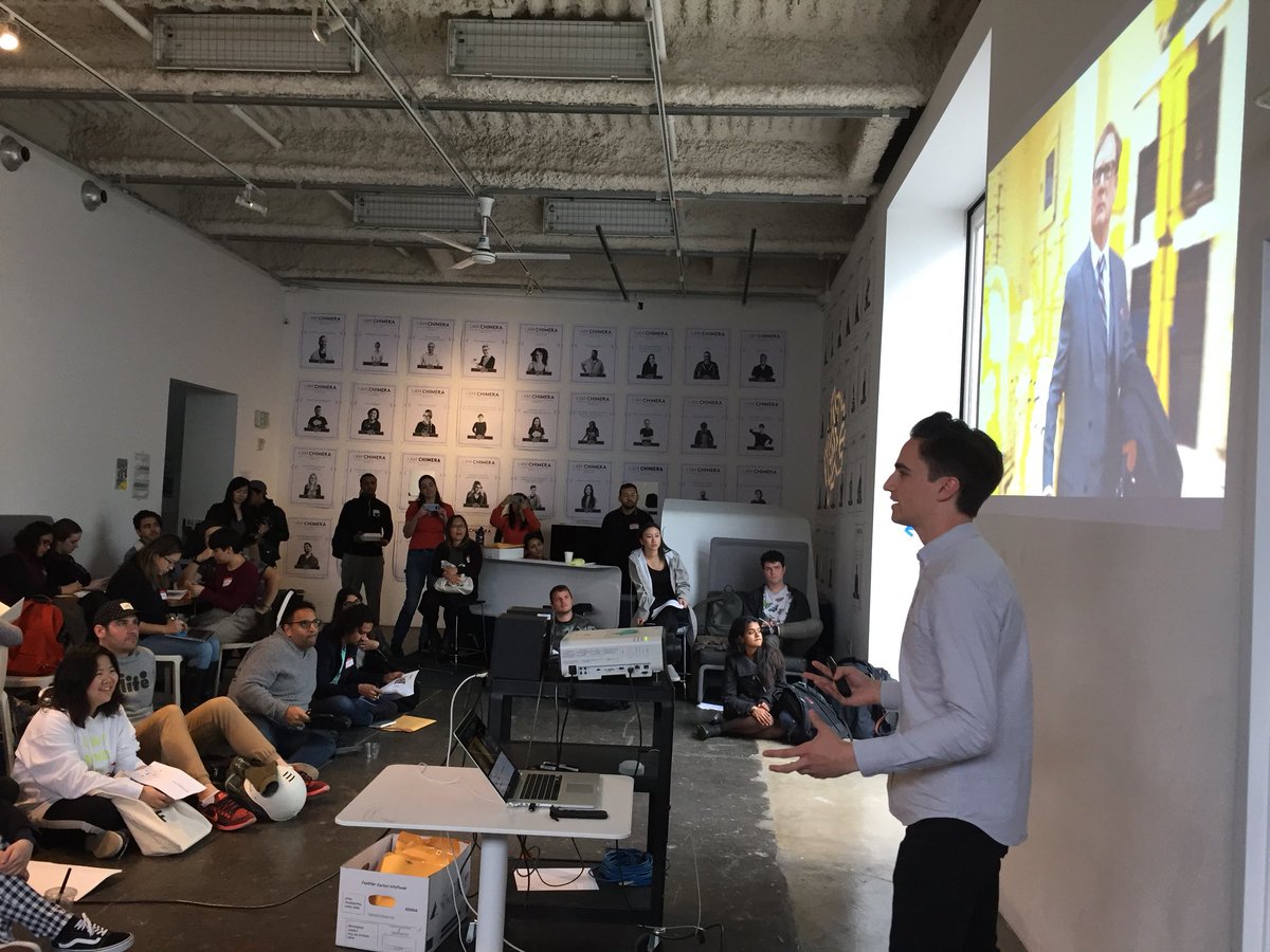 We’re learning about synthesis from Daniel Klein! #gsjam <a href="/dkleindesign/">Daniel Klein</a>