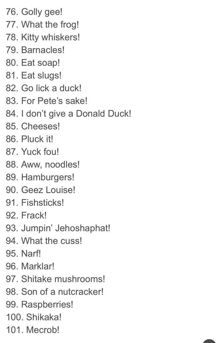 What can i say instead of cursing