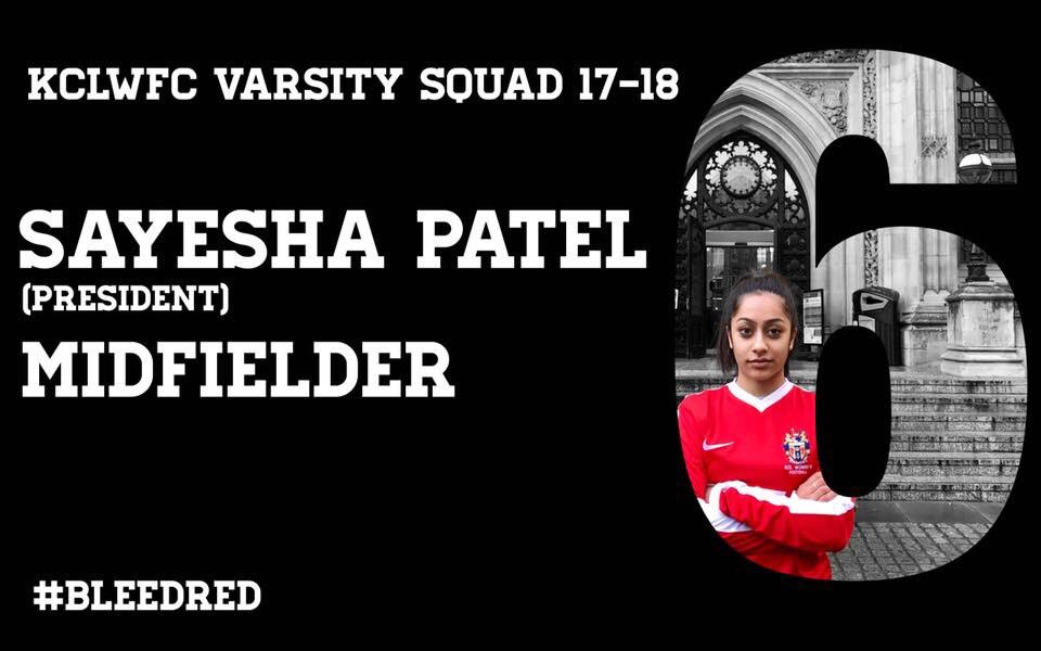 ‼️ VARSITY LINE UP ‼️ our very own captain, smaller in height  than your right leg but plays better than you playing with 2 legs following by Sayesha Patel, she’ll chase the ball faster than it reaching its destination⚽️ #bleedred #Varsity