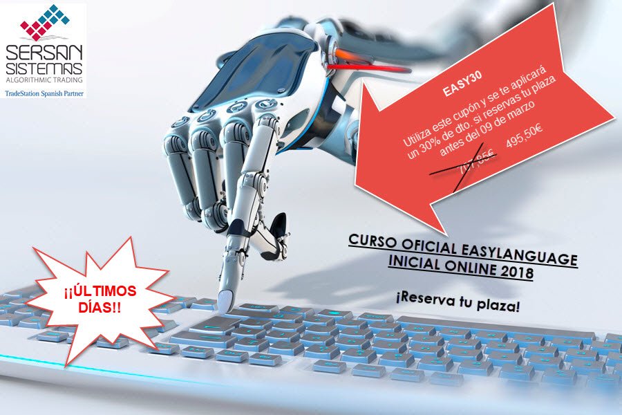 sersansistemas's tweet photo. Ya lo has decidido?
Si quieres aprender el lenguaje de programación de TradeStation, ¡este es el momento!
Incríbete aquí: https://t.co/qlYJCfOngd
#CursoEasyLanguageInicial
Obten un descuento con el código #EASY30 https://t.co/RW99uyTqz2