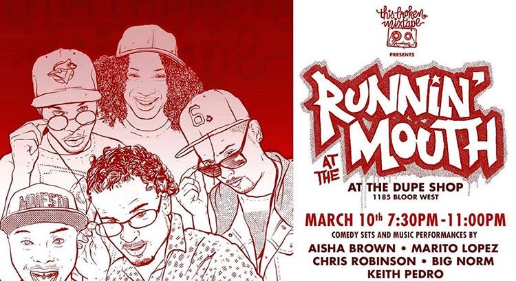 Release party for the new EP from Marito Lopez happening tonight with Runnin At The Mouth!