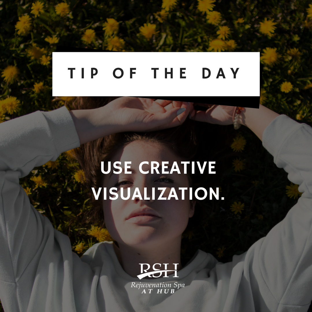 Little daydreams, also known as “creative visualization,” involve thinking of something that makes us feel happy. It’s an instant mood boost on hectic days when we’re feeling tense. #TipOfTheDay