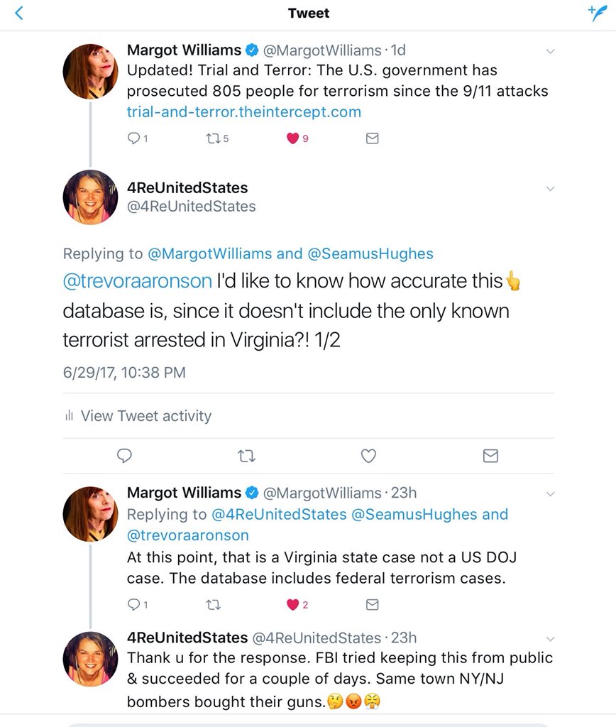 4ReUnitedStates's tweet photo. @JIBCAMERA @City_of_Roanoke @NRA Sounds about right. #RefugeeCity where Kenyan shot up old workplace+homegrown terrorist #WasilFarooqui almost beheaded 2 refugees while screaming #AllahuAkbar! FBI decided to tail him instead of arrest him. Turkey caught him on border of Syria trying to join #ISIS! #NOTrecorded👇 https://t.co/vD26T3B0c2