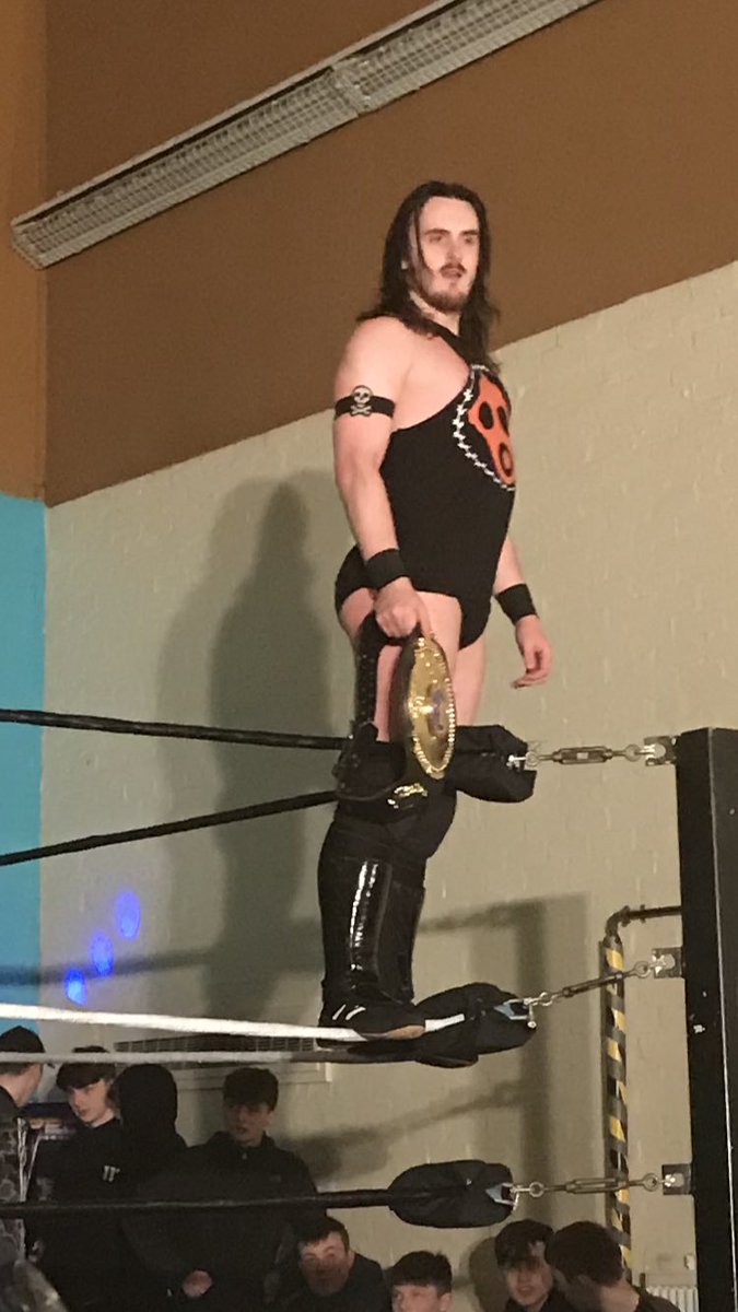 Greyingbeard79's tweet photo. Watching @mikey__whiplash &amp; @LewisCEGirvan  tonight @RespectWPro Lochwinnoch doing what they do best.  No matter the company, no matter the setting just great wrestling and entertainment 👏🏼👏🏼👏🏼 https://t.co/Son78gXfIq
