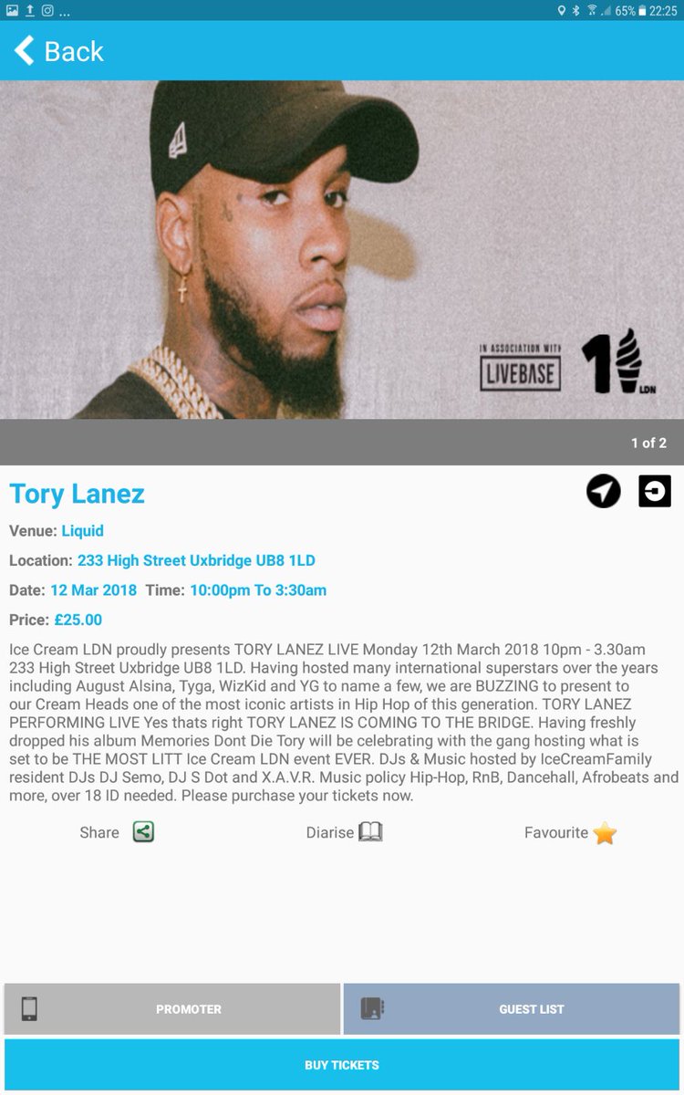 LADIESGOFREE's tweet photo. Don't forget #ToryLanez this #Monday #LiquidandEnvy #Uxbridge #Tickets available now via London Club Nights App https://t.co/pKQe0dFYvH