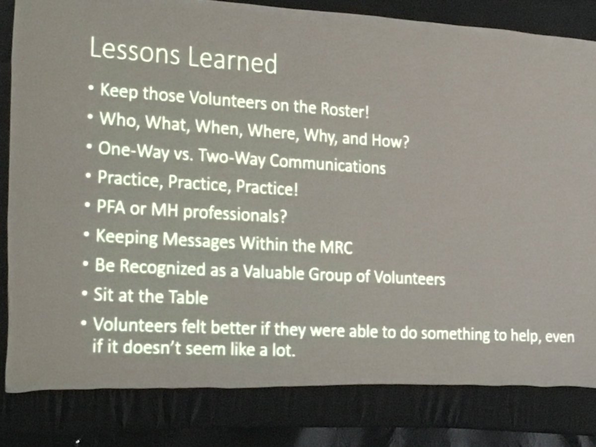 UTAHCERT's tweet photo. Las Vegas MRC supported the Family Assistance Center and the phone lines that supported the Family Assistance Center. Here are some lessons learned. #UtahMRC Summit https://t.co/nvJAgf9o9z