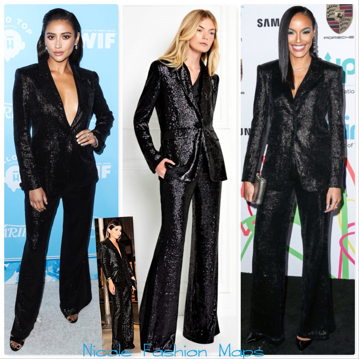 NicFashionMaps's tweet photo. #RachelZoe @RachelZoe #ShayMitchell @sm_shaymitchell #Selitabanks @SelitaEbanks #PamHetlinger @PamHetlinger #sequin #suit #sequinsuit #fashiondesigner #businesswoman #Fashionista #Fashionable #fashionicon #samelook #WWIB #PrettyLittleLiars @PLLTVSeries #canadianactress #model https://t.co/75oBptxUmV