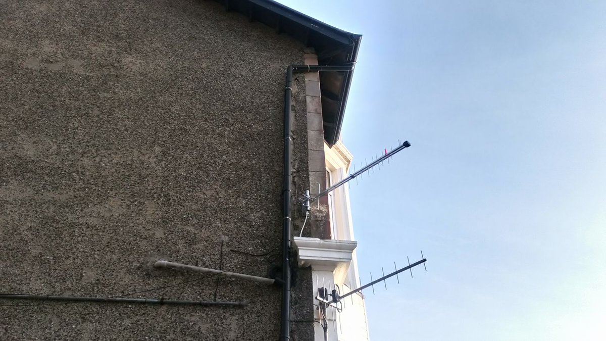 The customer phoned other aerial and satellite companies which were either too busy or couldn't be bothered to travel to him in Cove. I got there within in a few hours after being contacted by him and fitted this aerial for £75
