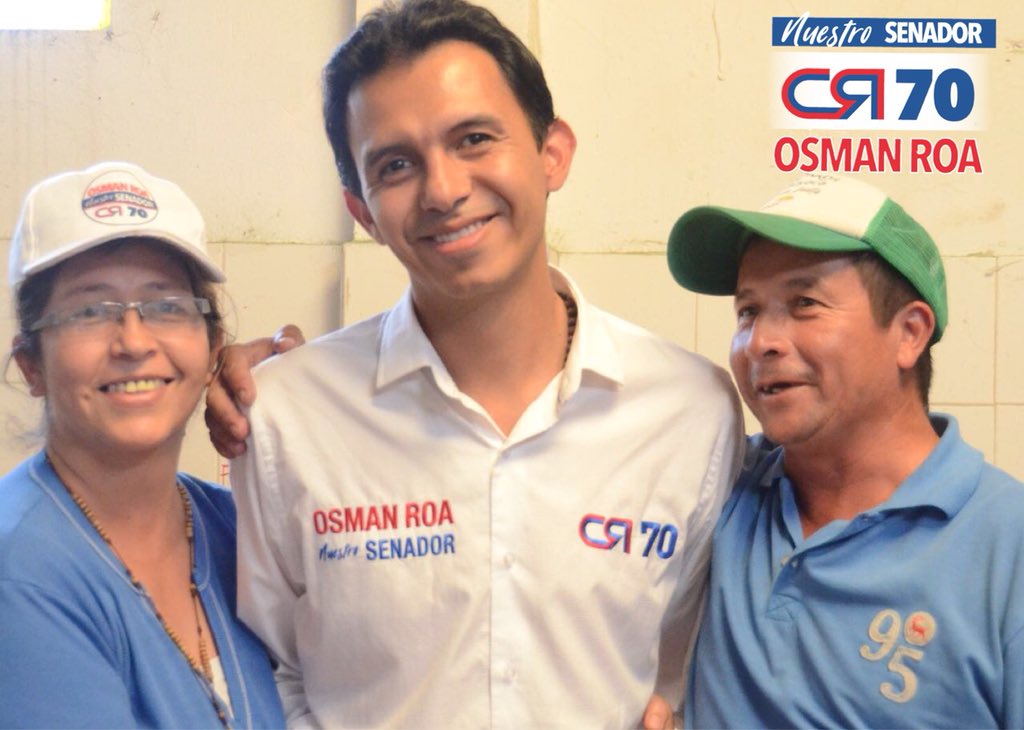 OsmanRoaJr's tweet photo. A #Sogamoso le duele mucho la corrupción que la ha atropellado por años. Por eso decide mañana 11 de marzo acompañarnos masivamente en las urnas y ratificar por qué somos la mejor opción para él Senado en #Boyacá. #SietePropuestasCeroCorrupción  
#OsmanRoaNuestroSenador  #CR70 https://t.co/h8e3owiozM