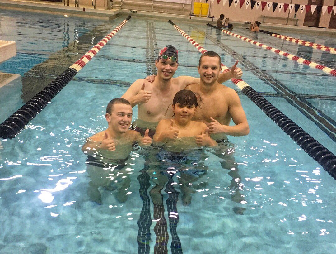 SwimFrostburg's tweet photo. Shoutout to our rockstar Special Olympic athletes Linda, Krista, Rebecca, and Ben for kicking butt this morning at our second clinic of the year! We had so much fun, and we can't wait to see everyone again in April!! ๐๐ผ๐บ๐๐ผโโ๏ธ #GreatDayToBeABobcat #SpecialOlympics #FSUSwim https://t.co/aNtFyj4qsx