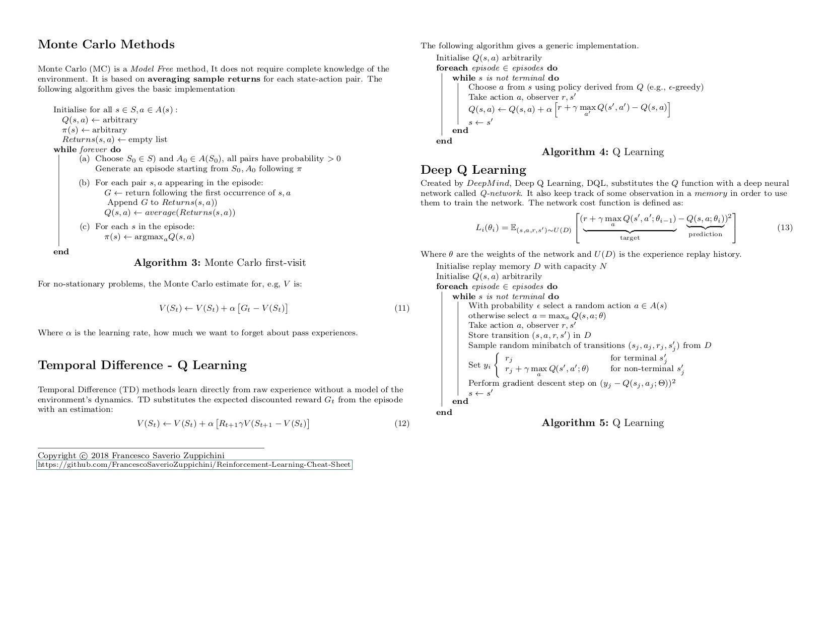 Towards Data Science Reinforcement Learning Cheat Sheet By Frazuppichini T Co Hfqka0jlka Towards Data Science Reinforcement Learning Cheat Sheet By Frazuppichini T Co Hfqka0jlka