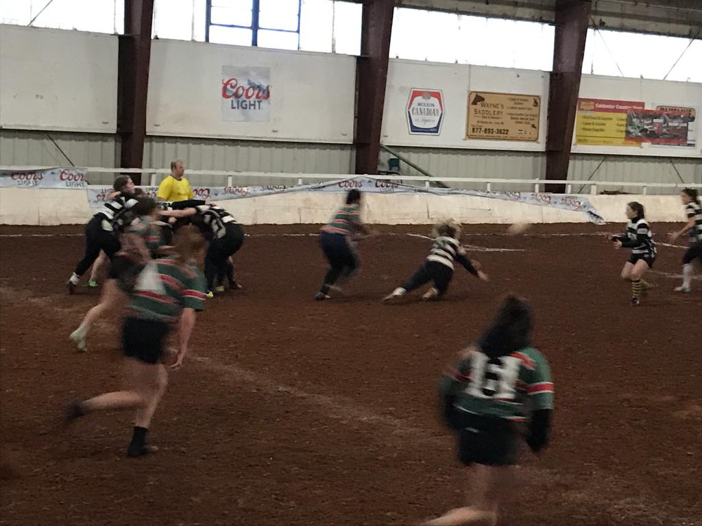 Enfield RFC Women are too quick to capture on film but they took a big 5-2 win over the Ottawa Banshees <a href="/Truro7s/">Truro Indoor 7s</a> #magine