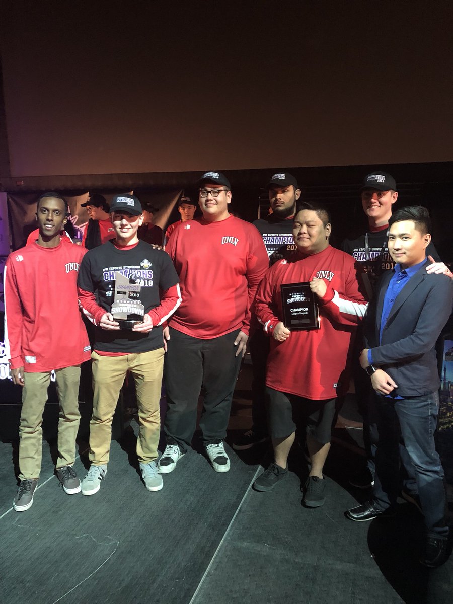 Estars_Studios's tweet photo. With fantastic communication and teamwork,@unlv @8Bit_eSports emerges as the @MountainWest Esports Showdown overall champion over @eSportsBSU with trophies in @PlayOverwatch and @LeagueOfLegends! #MWShowdown https://t.co/66CNi354jb