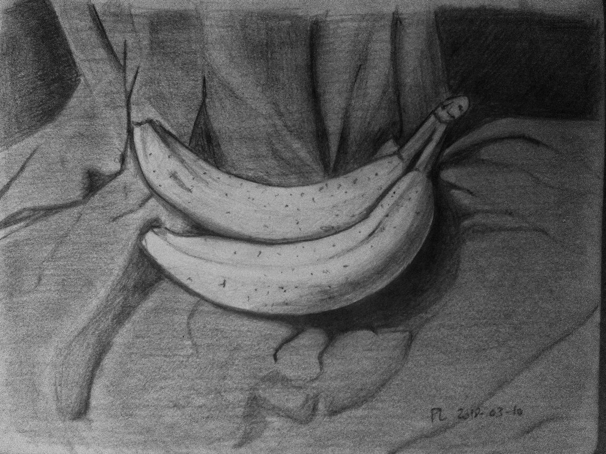 #mooc #udemy #real #life #draw #fruits #fruit #banana #pencildrawing #pencil #sketch #sketchdrawings