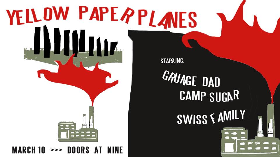 We’ll see ya tonight for the <a href="/ypaperplanes/">Yellow Paper Planes</a> release show! 
Doors at 9pm, $7, 18+ #SpacebarColumbus