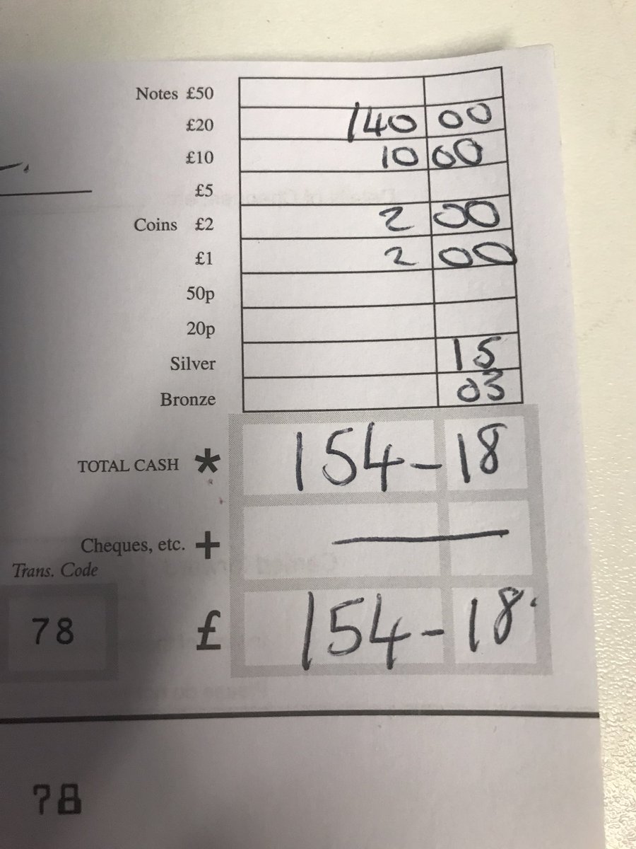 First charity banking of the year done for GOSH ✅ <a href="/StaplesClaire/">claire staples</a> <a href="/Vicki01Thornton/">Vicki Thornton</a> <a href="/GreatOrmondSt/">Great Ormond Street Hospital for Children</a>