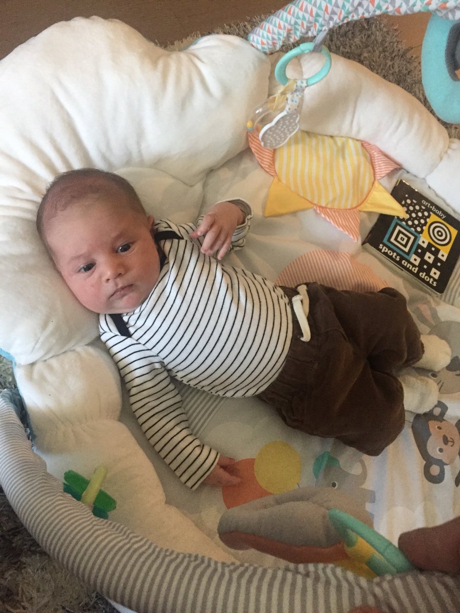 andrewk50's tweet photo. @HaasF1Team any plans to sell baby gear on the website?  Your newest fan is excited to cheer you on this season!!  Great results in testing, can’t wait for Melbourne! https://t.co/UTUNo1vXwd