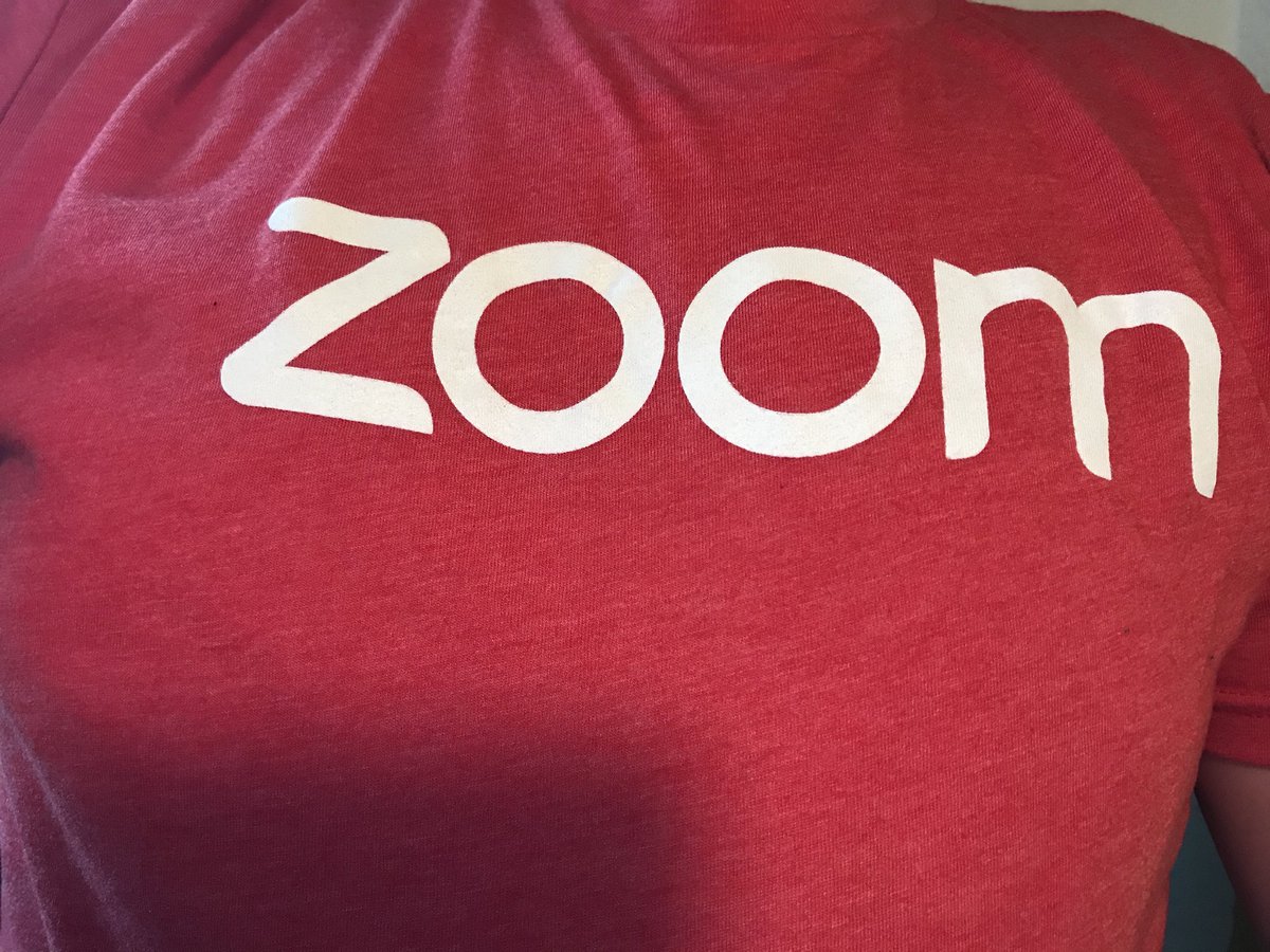 JasonTheHanson's tweet photo. Had a great time visiting with our client @zoom_us this week. Thanks for the shirt 👕 💯👍🏼
@wrapify #loveourclients #wrapify #ooh #advertising #swag #👕 https://t.co/RGUXTlMCqt