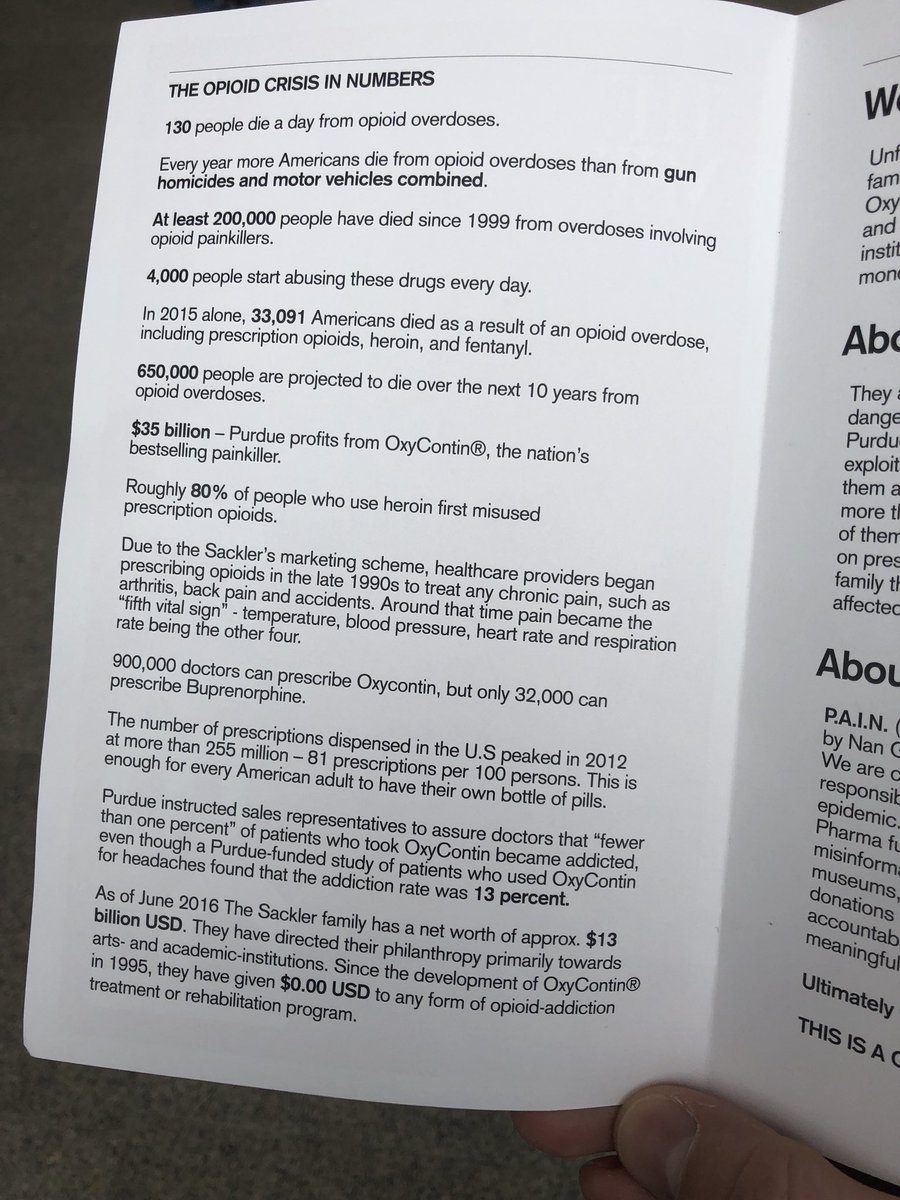AndrewRusseth's tweet photo. The pamphlet handed out by protestors at the Met today https://t.co/c2iYAgRYvi