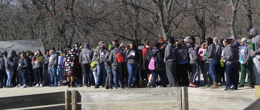 TheHawkEmpire's tweet photo. Hawk Empire snowball students role-play “cross the line" demonstrating to students that more peers and adults experience life changing events JUST LIKE THEY DO and can relate MORE than they KNOW!  #MakeItReal #ItsGood2beAHawk https://t.co/xeX5mRRaaU