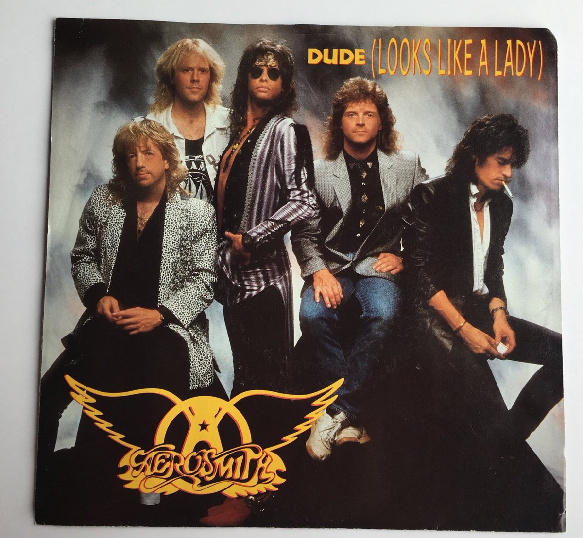mixtapemylife's tweet image. #45Record find: @Aerosmith "Dude (Looks Like a Lady)", sung by @IamStevenT