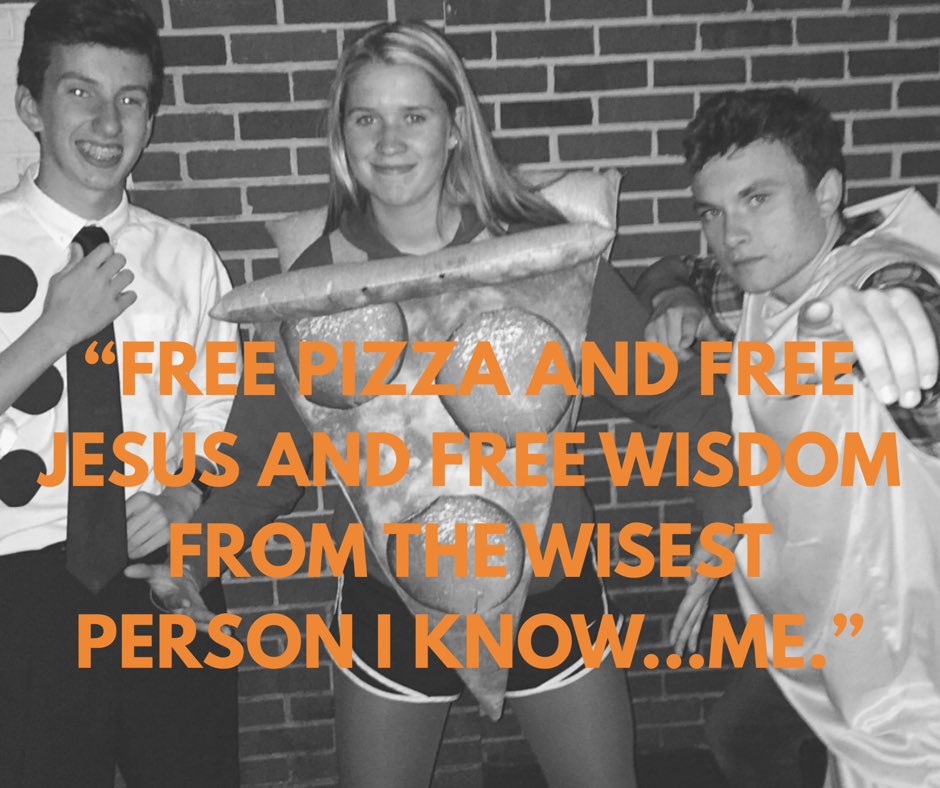 Seriously, does it get any better than that? Come hang out and hear a students perspective on spiritual maturity...and immaturity! We’ll see you tomorrow from 5:30-7:00!