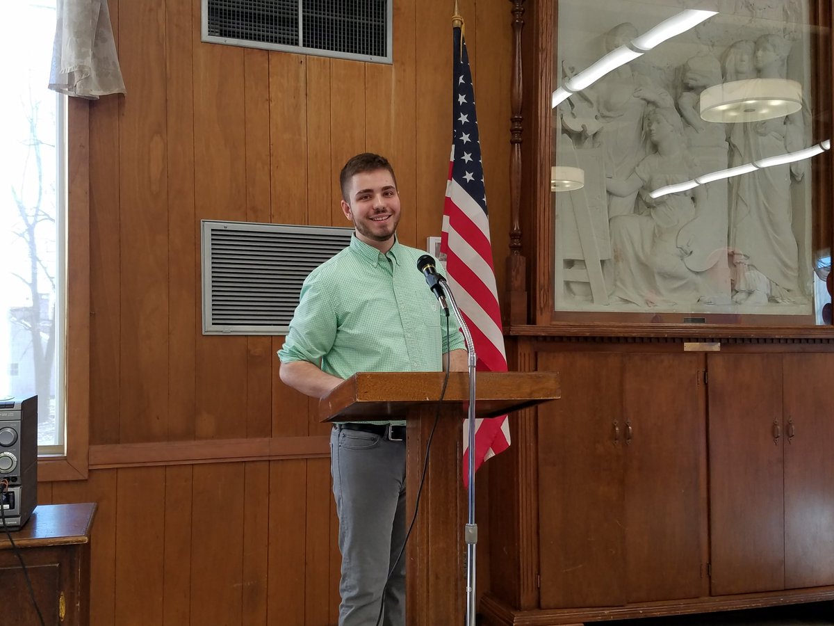 ZachScottOhio's tweet photo. Want to thank @Kaimeade97 &amp; the Marion County Democratic Club for inviting me speak at their FDR Breakfast this morning. @TheDemocrats #OH12 #Flipitblue2018 #BlueWave2018 #CommonSenseForCongress #Ohio #Democrats https://t.co/Oaozvw9xxE