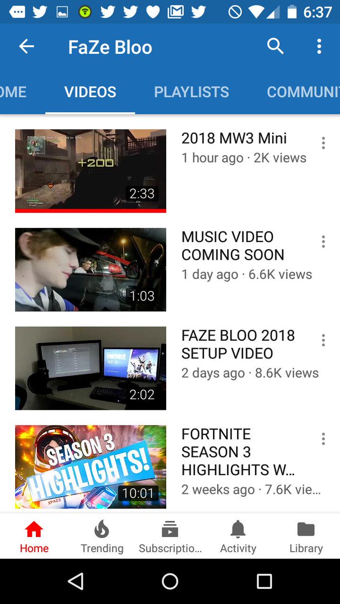 SoonToGame's tweet photo. Someone explain to me how the Sniping God of @FaZeClan the legend himself @FaZeBloo has almost 1 Million subscribers yet gets less than 10k bloody views. This man should be getting 200k to 300k views if not more. Go give home a bloody view for Christ sake. #FaZeUp #FaZeBloo https://t.co/3DhMBA0oVr