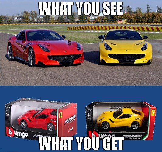 KevinHaRock's tweet photo. "What you see...What you get" #Memes #RT #Likes #Ferrari #Cars #ToyFerrari #Toys #ToyCar https://t.co/1LLZMX7Mpo