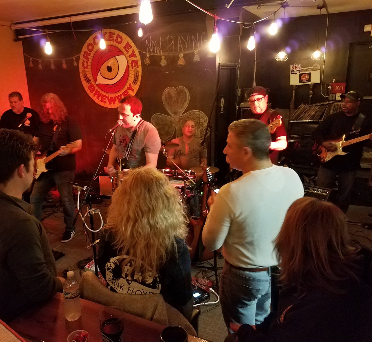 #crookedeyeband has taken the stage. Tons of new tunes.