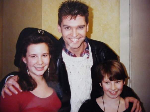 Jess081081's tweet photo. @Schofe you were fantastic tonight on #SaturdayNightTakeaway phillip. The true Joseph. Found this old picture when we meet you backstage at the palladium Aubrey Woods was my mum's godfather and introduced us. You were so kind https://t.co/U9ihs8KXxT