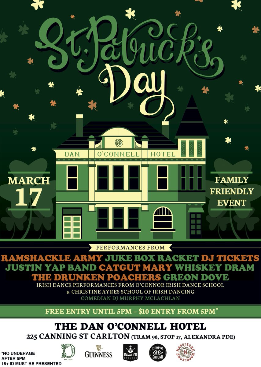 The Dan O'Connell (@danochotel) on Twitter photo St. Pats day with <a href="/CavalierBrewing/">Cavalier Brewing</a> <a href="/SGBrewCo/">Stomping Ground</a> <a href="/GuinnessIreland/">Guinness Ireland</a> and <a href="/Napoleonecider/">Napoleone Cider</a> 😀👌 St. Pats day with <a href="/CavalierBrewing/">Cavalier Brewing</a> <a href="/SGBrewCo/">Stomping Ground</a> <a href="/GuinnessIreland/">Guinness Ireland</a> and <a href="/Napoleonecider/">Napoleone Cider</a> 😀👌