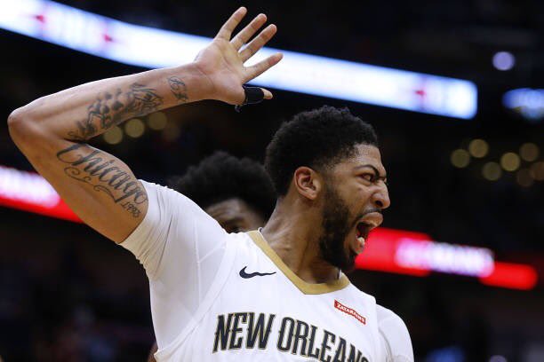 Los Angeles Lakers forwardcenter Anthony Davis has his tattoos News  Photo  Getty Images