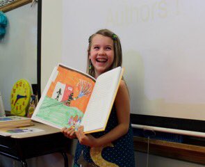 Belinderbrown's tweet photo. So proud of these budding authors! Showing off their work at our publishing party. #writework https://t.co/jV1DwI5hNW
