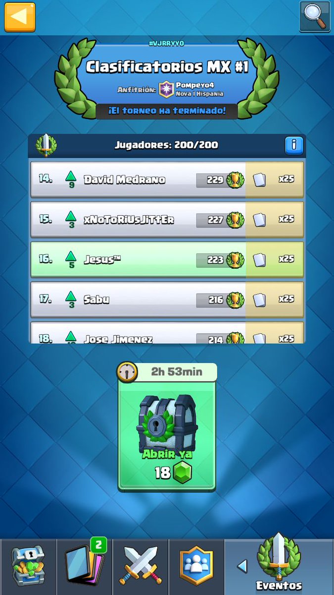 Muy orgullosos de que uno monito haya clasificado en el Torneo de <a href="/SeleccionCRmx/">Team México CR</a> , ¡Felicidades <a href="/Jesus_TMK/">🇲🇽Jesus A.S.M🇲🇽</a> ! Estamos apoyándote a muerte!!! 😎😎😎