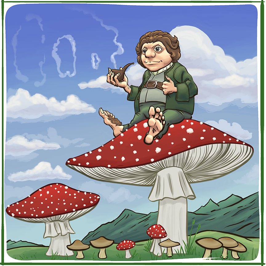 RRRrrrandy Cole on Twitter: "Mushroom Hobbit. #mushroom #hobbit #bilbo