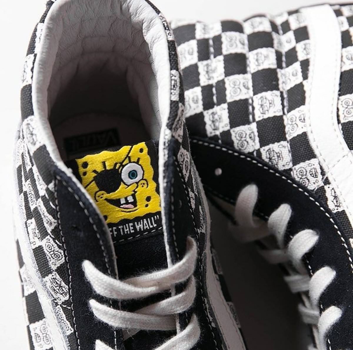 spongebob vans high tops