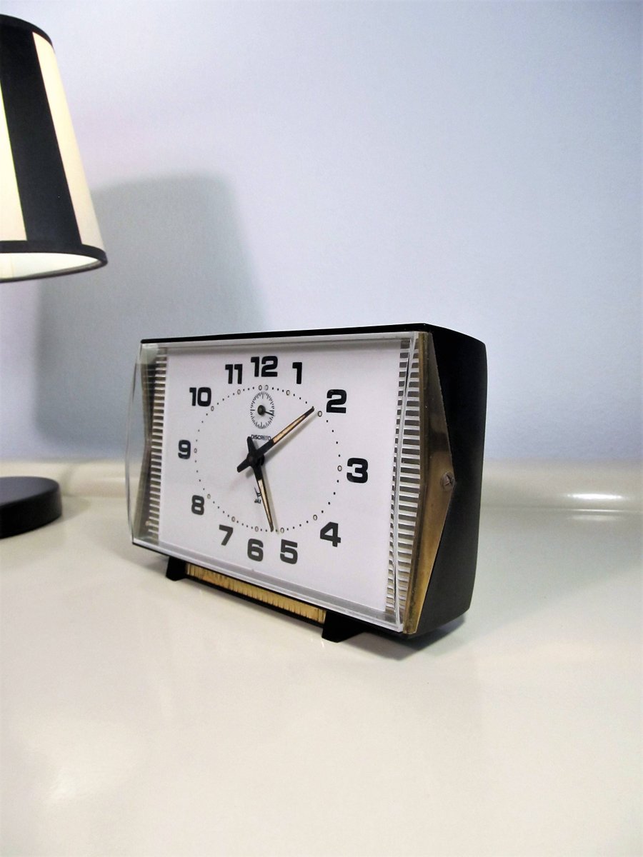 Malanterne On Twitter Vintage Jaz Discreto Alarm Clock Nightstand Clock Black And Gold Plastic Color Made In France Mechanical Working Clock Vintage Clock 60s Https T Co Cohwpp1u6m Retro Winter Https T Co Tkinhgk2xg