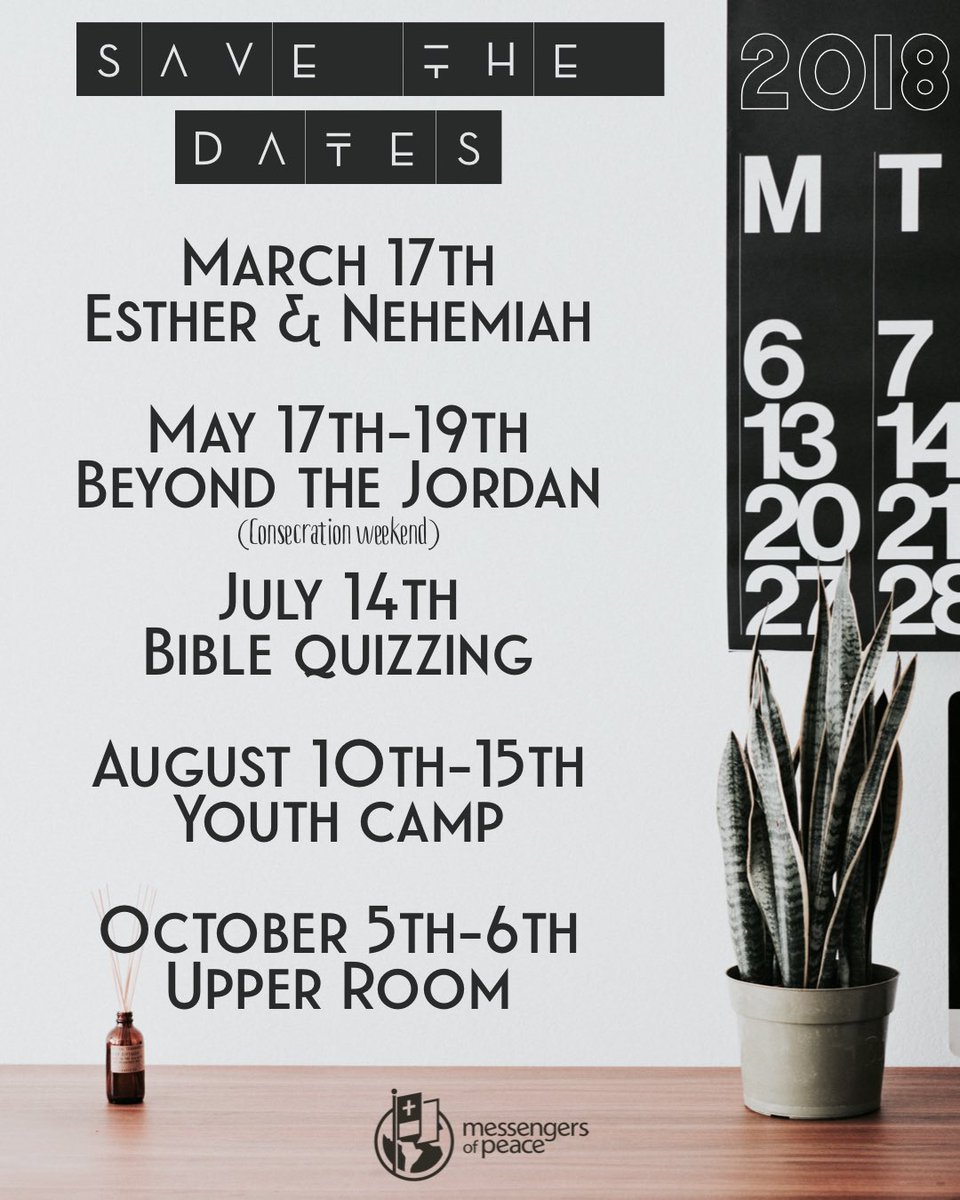 PTL LADMOP!
Mark your calendars and stay tuned for more info! 
God bless 🙏🏼