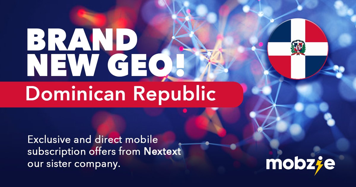 mobzie_cpa's tweet photo. BRAND NEW GEO: DOMINICAN REPUBLIC
Discover our new live campaigns for Dominican Republic Claro!
Browse our Offer Directory to discover more: https://t.co/gvvOecEdsq
Interested in promoting? Contact your Account Manager or send us a direct message. #MobileSubscription #CPA #Mobzie https://t.co/gs3J2gMwVB
