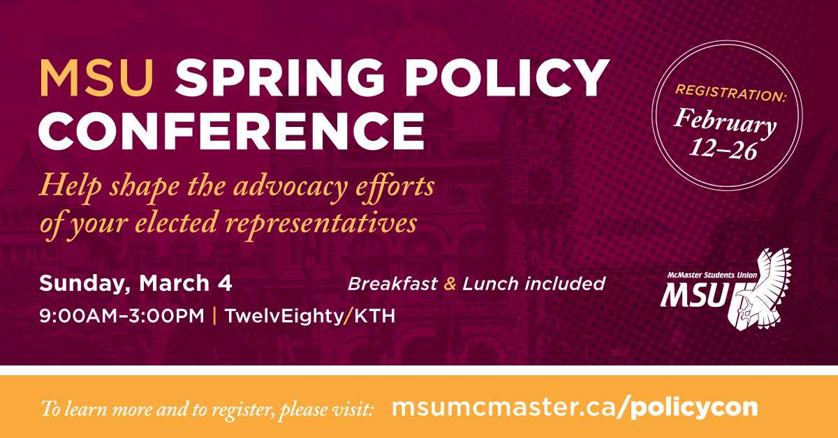 MSU_Advocacy's tweet photo. Registration for #PolicyCon closes in 5 hours! Your voice MATTERS so tell us how our policies can be improved over a free breakfast and lunch #yummmm Nothing goes better with advocacy than good food ♥ ♥ ♥ Visit https://t.co/RIF3K8tGuS to register!! https://t.co/IKijAtWsZv