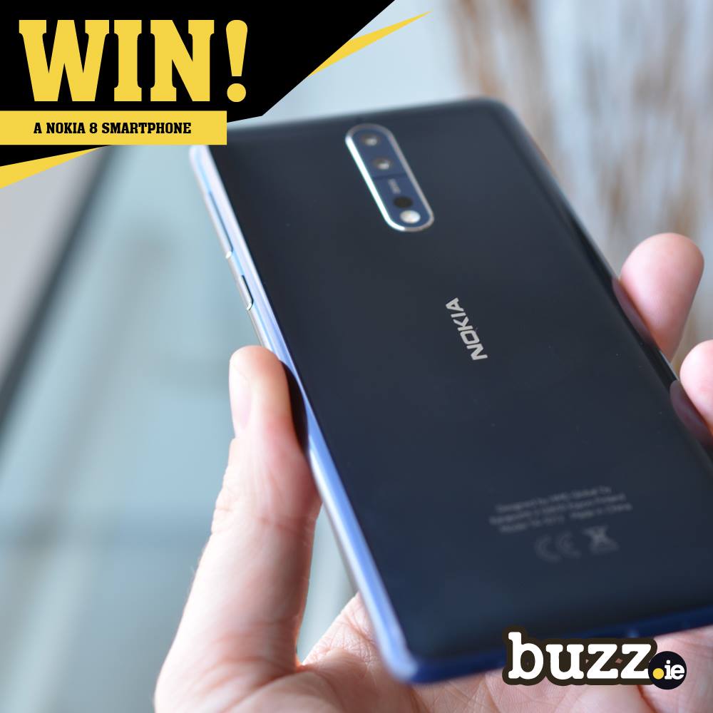 buzzsport_ie's tweet photo. WIN a Nokia 8 worth €600. To celebrate The Star’s 30th Birthday we have one of these amazing new handsets to giveaway. To enter simply FOLLOW and RT before midnight Thursday, March 1. https://t.co/a24WL7b1R1