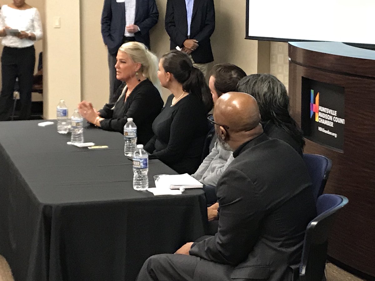 Kicking off <a href="/innovatehsv/">Innovate Huntsville</a> week with an entrepreneurial panel featuring Sage Products, National Scale and Measurement, and @SpurJobs #innovatehsv #HuntsvilleAL