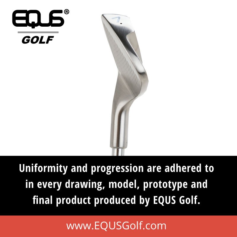 Uniformity and progression are adhered to in every drawing, model, prototype and final product produced by EQUS Golf. #equs #equsgolf #golf