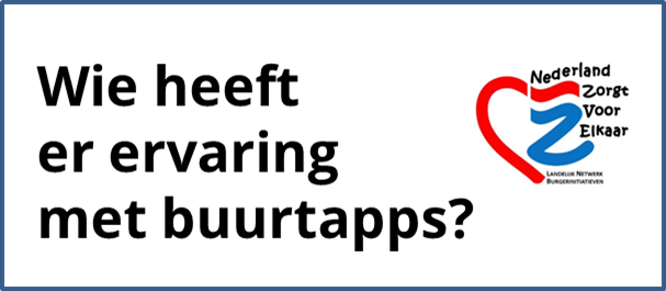 Sinds een paar dagen is ons Forum online! Zomaar een vraag van iemand: Wie heeft ervaring met buurtapps? Reageer &amp; help met jouw ervaring of tips! Dat kan snel anoniem of met naam na aanmelden.nlzorgtvoorelkaar.nl/community/defa…  #praatmee #Forum #burgerinitiatieven #NLZVE